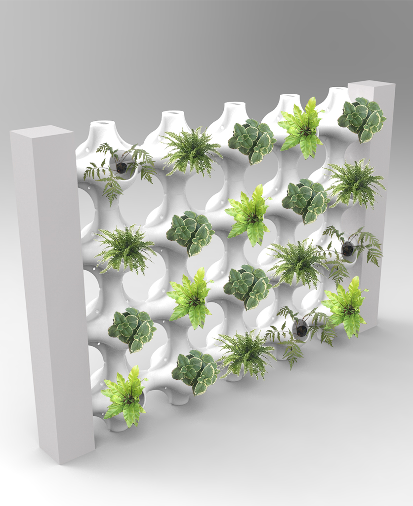 模組化植生牆系統花器